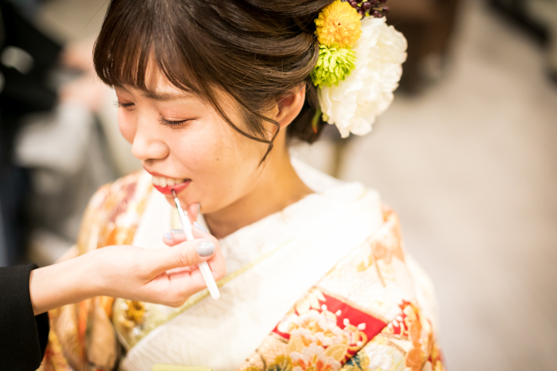 まずはメイクシーンから