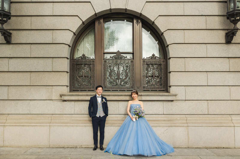 ヨーロッパ風の街並みが洋装との相性ばっちり!