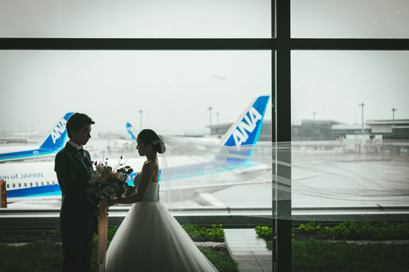 成田空港にて・・・