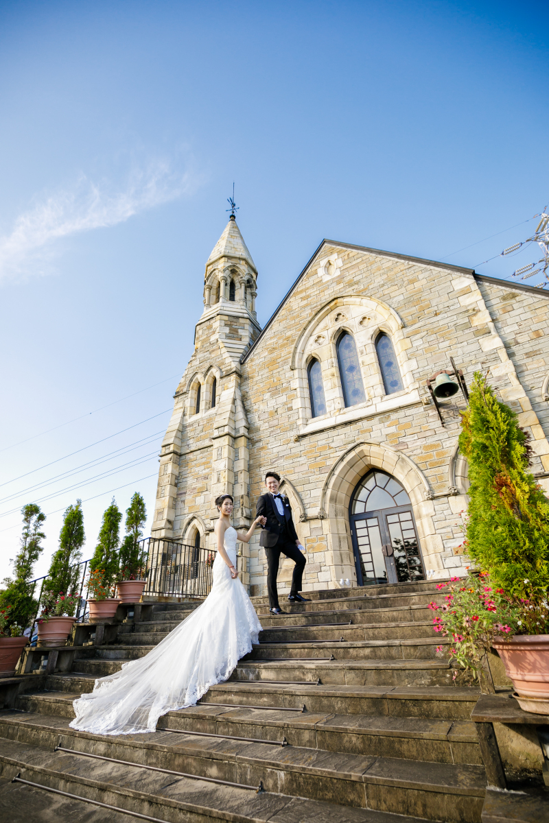 大階段は人気の撮影スポットです!