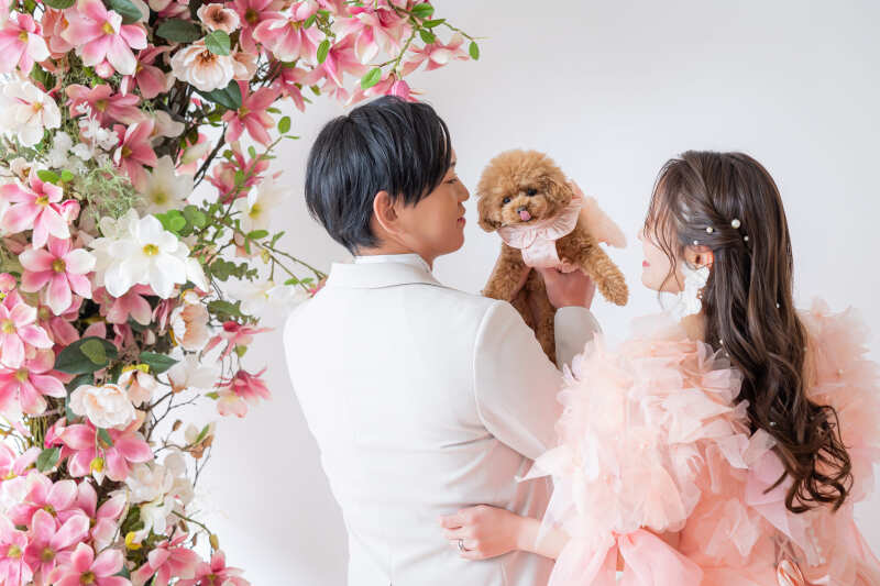 衣装を着たまま、抱っこもOK!