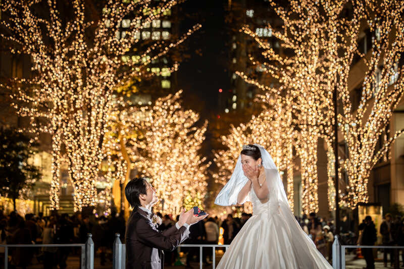 ＼Photorait限定☆衣裳どれでも選び放題♪／【12月・1月・2月撮影】東京駅・丸の内イルミネーション洋装撮影プラン 