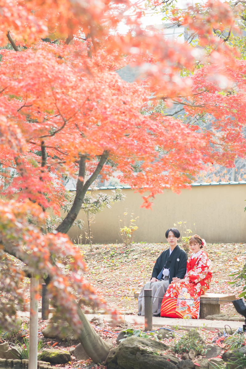 \Photorait限定/【和装×紅葉ロケ】肥後細川庭園ロケーションプラン 通常80カット⇒100カットに増量♪