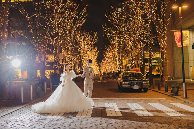 ＼Photorait限定☆衣裳どれでも選び放題♪／【12月・1月・2月撮影】東京駅・丸の内イルミネーション洋装撮影プラン 