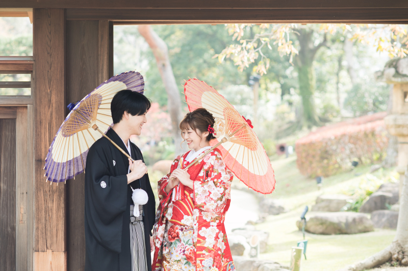 \Photorait限定/【和装×紅葉ロケ】肥後細川庭園ロケーションプラン 通常80カット⇒100カットに増量♪