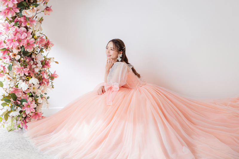 【ソロウエディングフォト】KIYOKO HATA&times;リトル・マーサ 代官山＊スタジオプラン ＊3着どのドレスを選んでもプラン内！