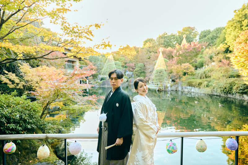 \Photorait限定/【和装×紅葉ロケ】目白庭園ロケーションプラン 通常80カット⇒100カットに増量♪