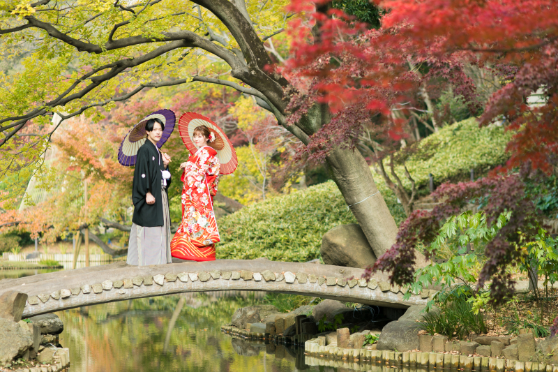 【紅葉キャンペーン2025/都内日本庭園ロケーションフォト】フォトレイトからのお申込み限定で追加20カットプレゼント中♪