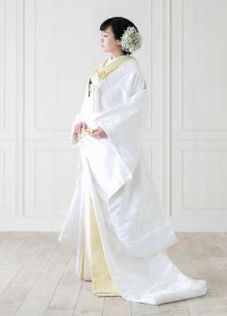 白無垢×色掛下コーデ例（かのこ）