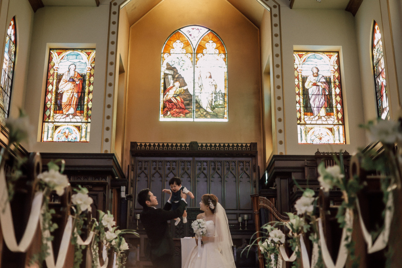 印象的なステンドグラス