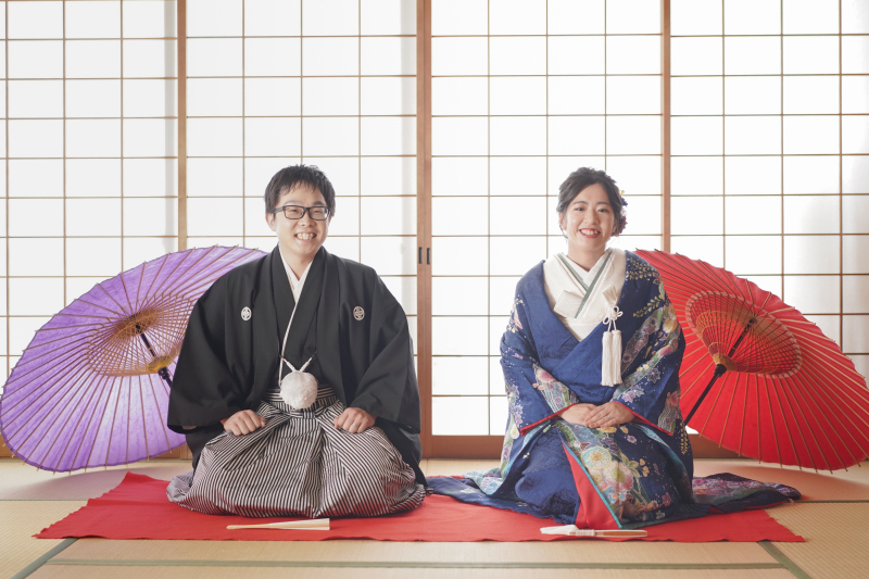 正座スタイルでの撮影