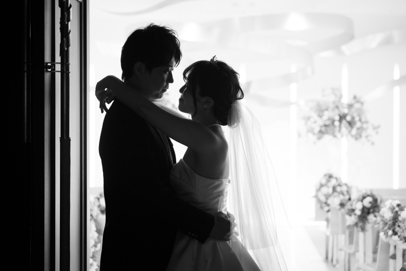 モノクロ撮影にて