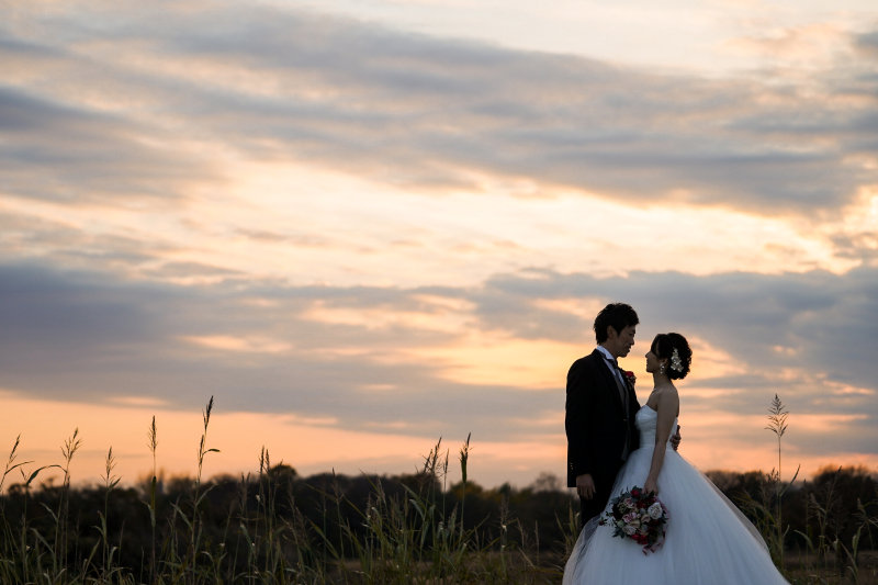 紅葉ロケ×サンセット