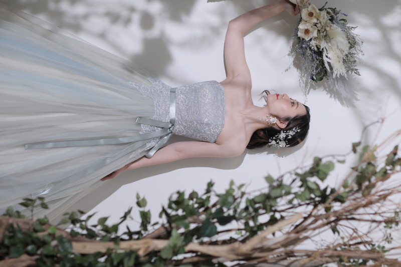 カラードレスにて撮影