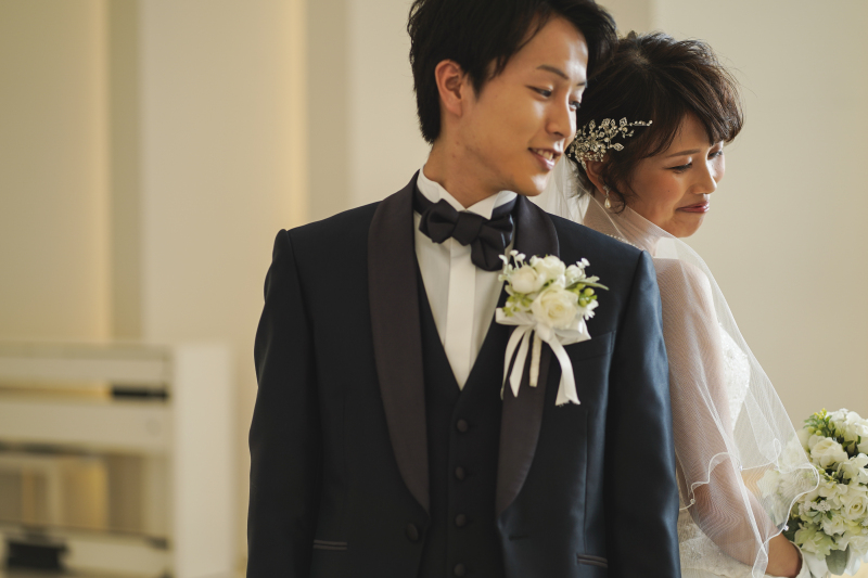 寄り添って撮影