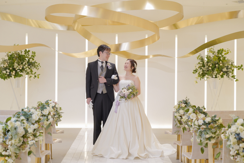 12:00〜チャペルにて1着目の撮影スタートです