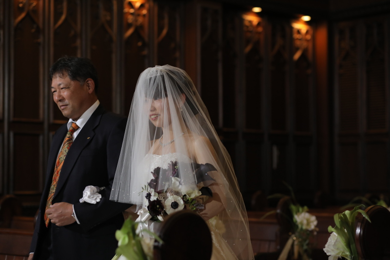 お父様とご入場