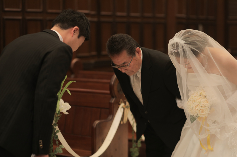 お父様とバージンロード