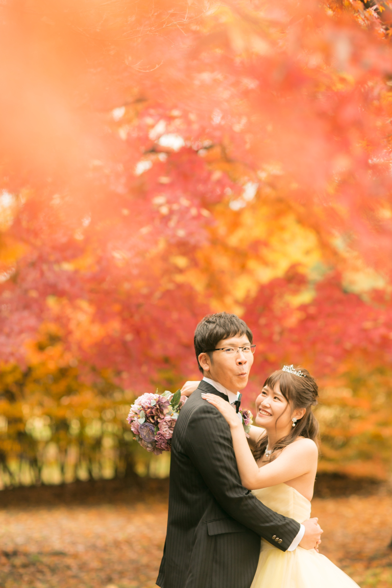 紅葉に包まれて