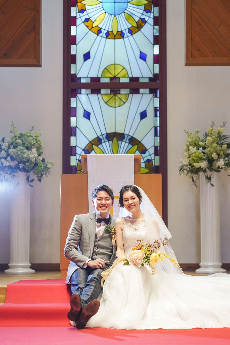 座っての撮影も可能です!