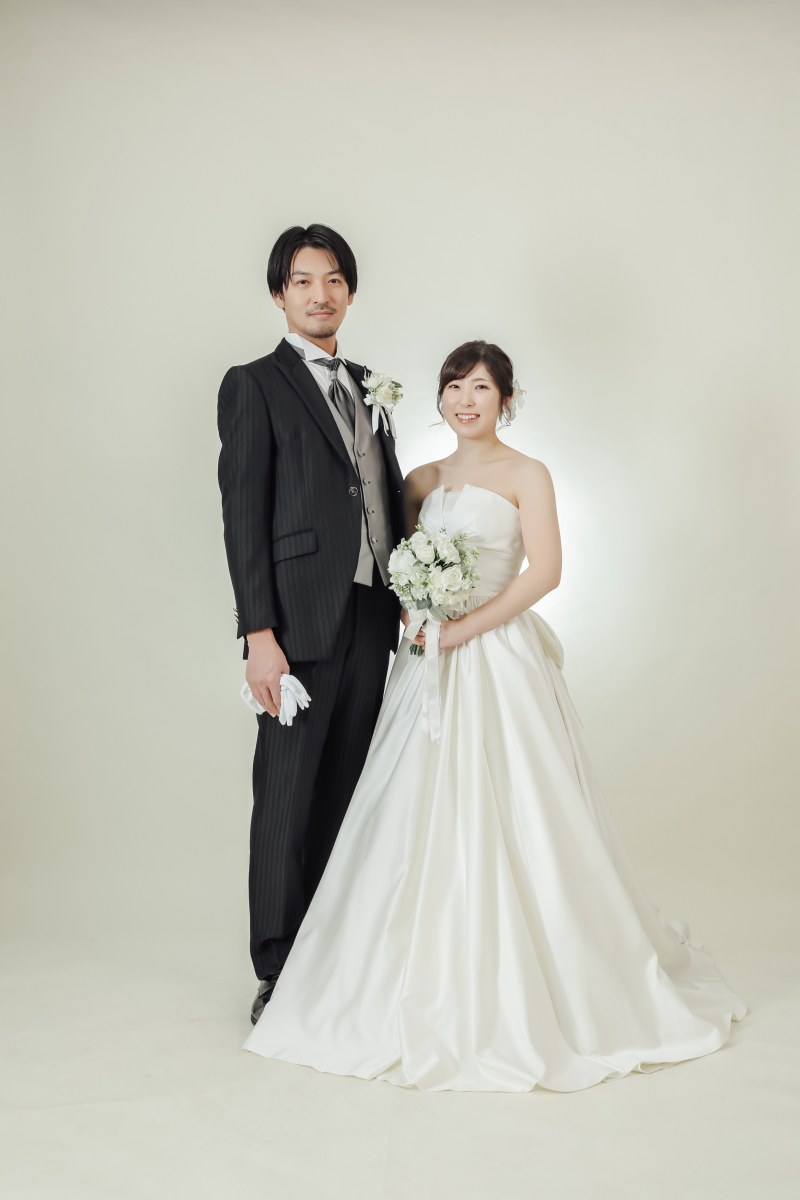 スタジオでの背景紙 撮影