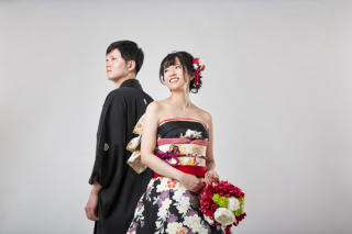 思い出の振袖をドレス風に