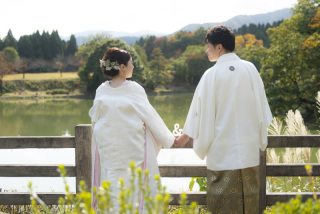 WEDDING SCENE WARAKU_和装　ロケーションフォト
