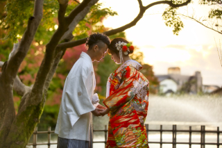 WEDDING SCENE WARAKU_和装　ロケーションフォト