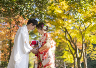 WEDDING SCENE WARAKU_紅葉　ロケーションフォト