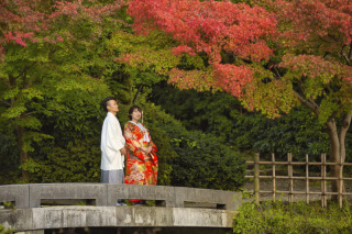 WEDDING SCENE WARAKU_和装　ロケーションフォト
