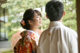 WEDDING SCENE WARAKU_和装　ロケーションフォト