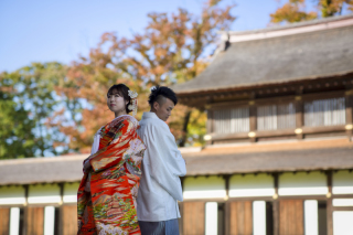 WEDDING SCENE WARAKU_和装　ロケーションフォト