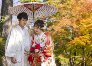 WEDDING SCENE WARAKU_和装　ロケーションフォト