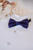 蝶ネクタイ＊ネイビードット