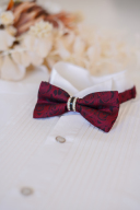 蝶ネクタイ＊ワインローズ