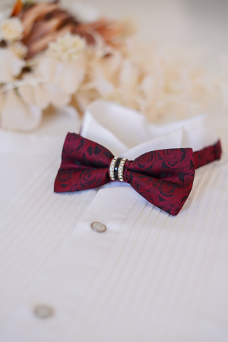 蝶ネクタイ＊ワインローズ