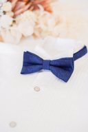 蝶ネクタイ＊ネイビーペイズリー