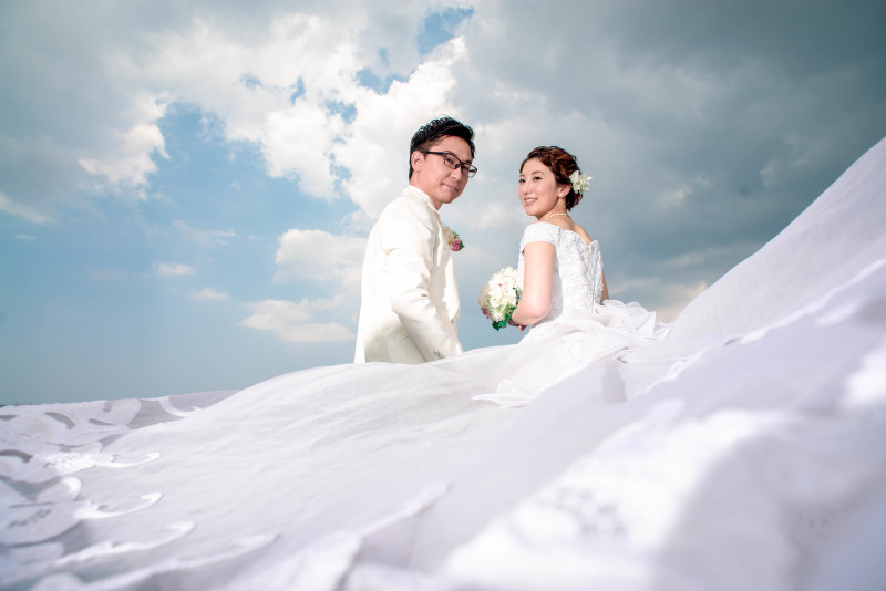 トレーンをなびかせて