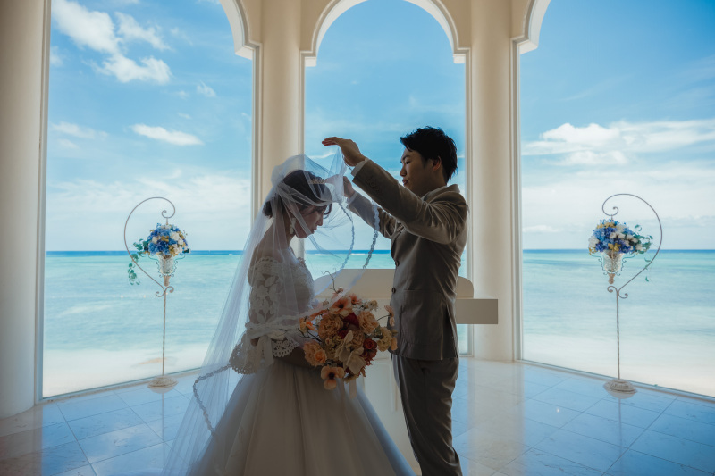 【シーサイドチャペル＋ビーチフォトウェディング】リザンシーパーク、冨着ビーチ