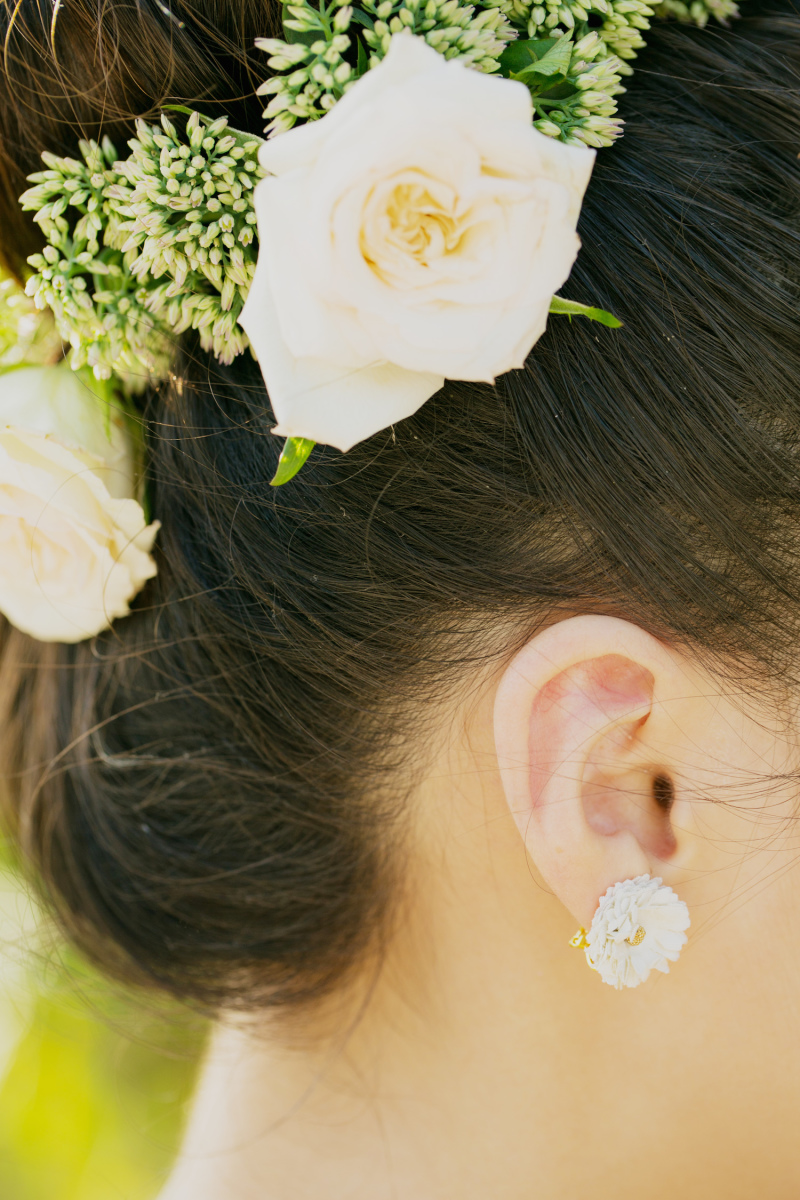 お花のイヤリング