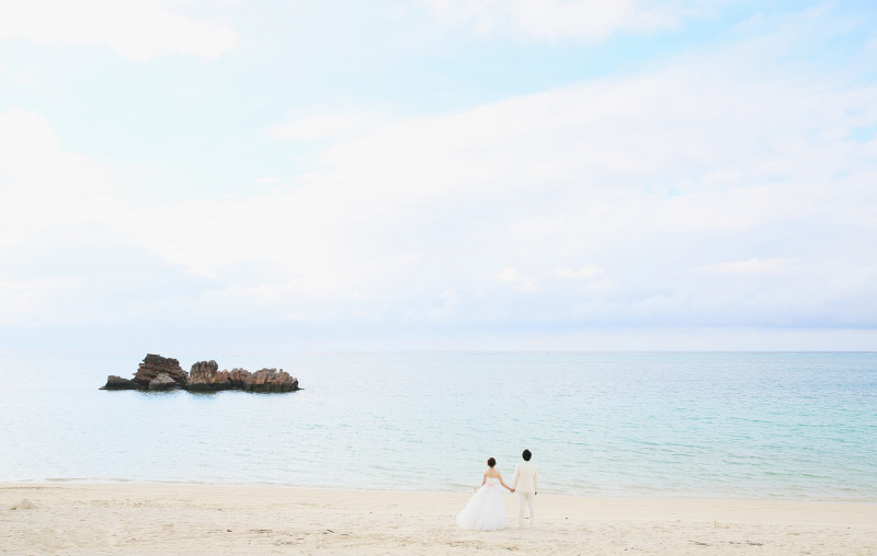12月の澄んだ空のもと