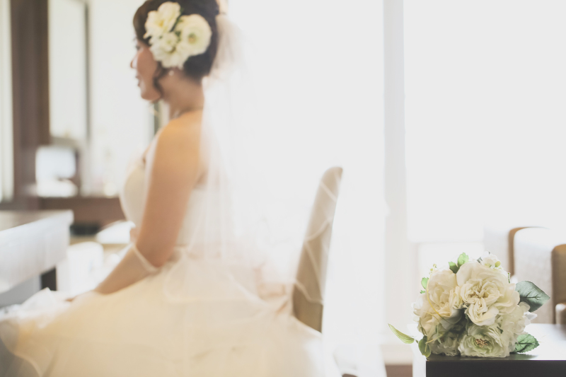 お部屋でお支度