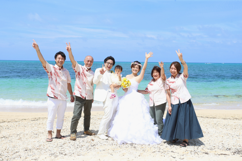 家族みんなでビーチ撮影！