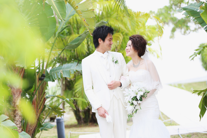 チャペルのお庭で