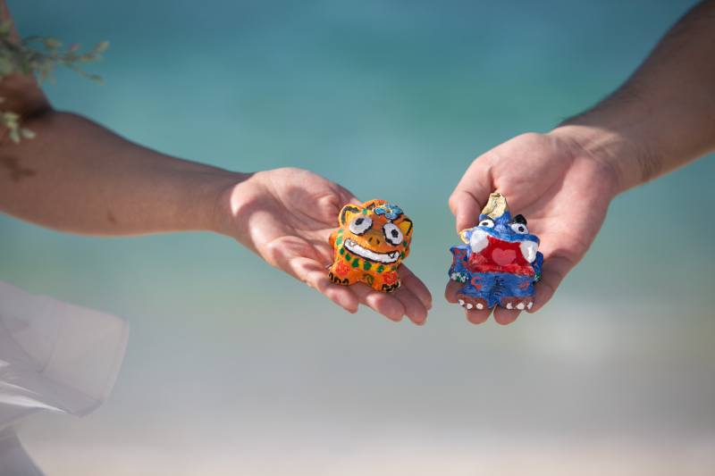 手作りシーサー