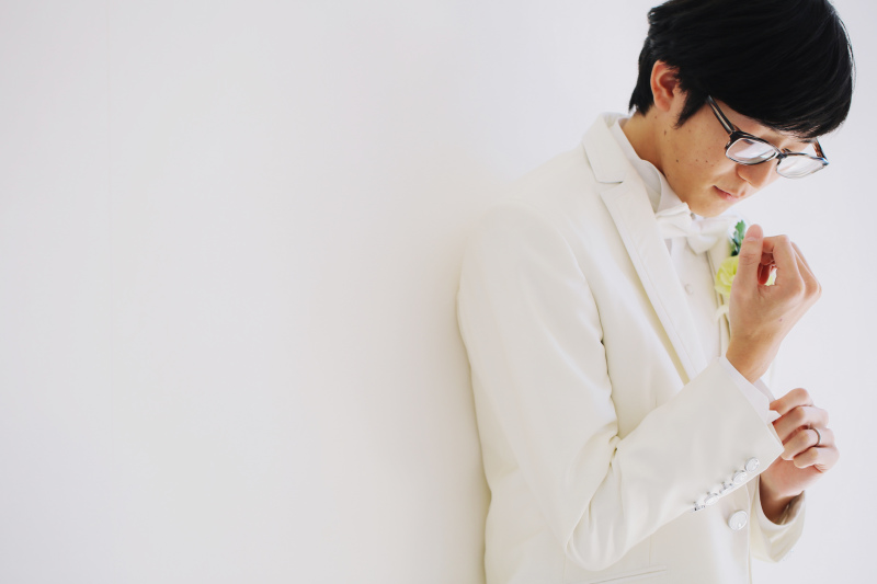 新郎様お支度完成