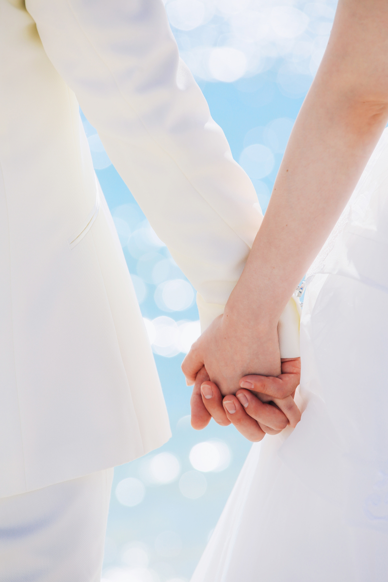 手繋ぎショット