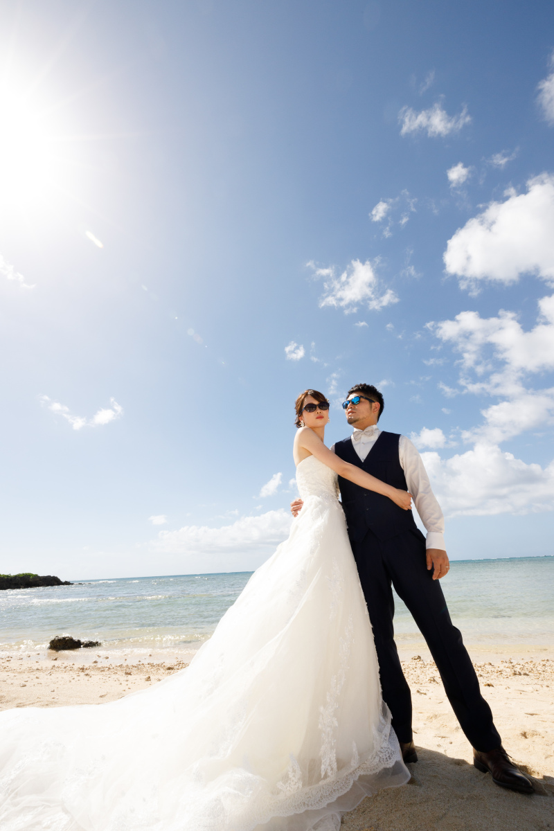 ＊サングラスをかけて