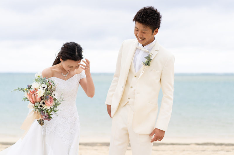 ＊照れているおふたり