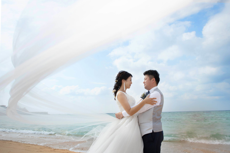 ビーチ撮影スタート